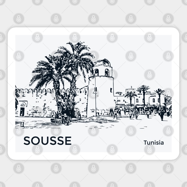 Sousse Tunisia Magnet by Lakeric